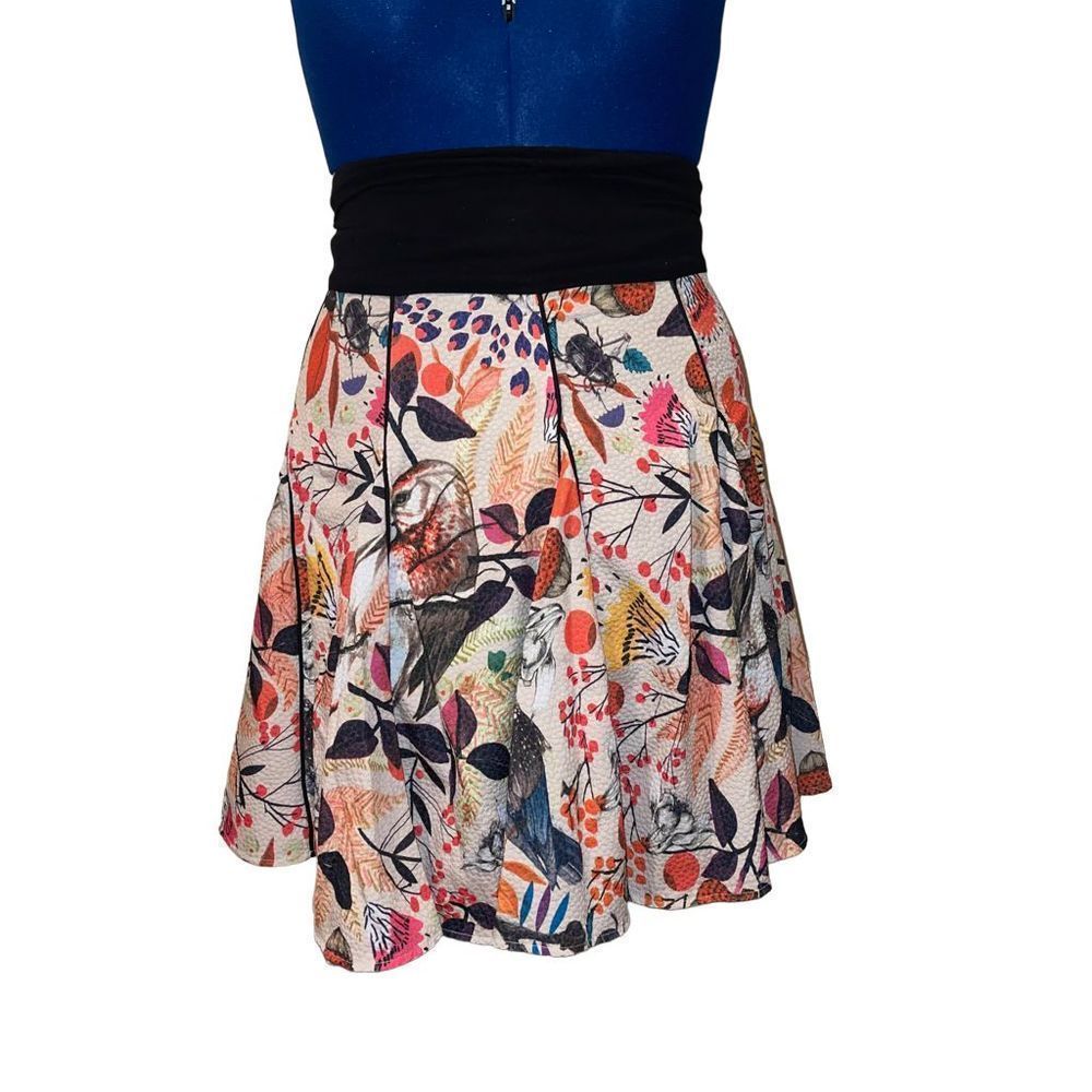 🎈SOLD🎈. Eva Franco Beige Anthropologie Songbird Skirt Sz 2 - Picture 3 of 12